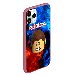 Чехол iPhone 11 Pro матовый ROBLOX, цвет: 3D-малиновый — фото 2