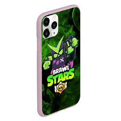 Чехол iPhone 11 Pro матовый BRAWL STARS VIRUS 8-BIT, цвет: 3D-розовый — фото 2