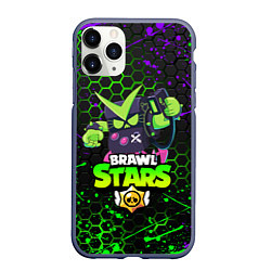 Чехол iPhone 11 Pro матовый BRAWL STARS VIRUS 8-BIT, цвет: 3D-серый