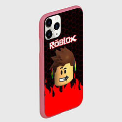 Чехол iPhone 11 Pro матовый ROBLOX, цвет: 3D-малиновый — фото 2