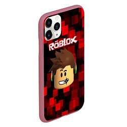 Чехол iPhone 11 Pro матовый ROBLOX, цвет: 3D-малиновый — фото 2