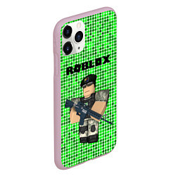 Чехол iPhone 11 Pro матовый Roblox, цвет: 3D-розовый — фото 2