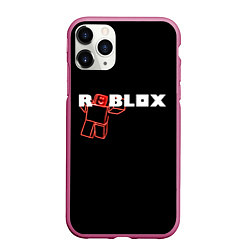 Чехол iPhone 11 Pro матовый Роблокс Roblox, цвет: 3D-малиновый