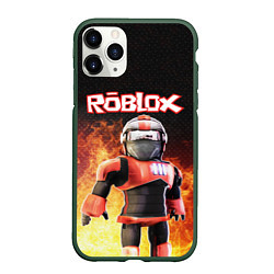 Чехол iPhone 11 Pro матовый ROBLOX, цвет: 3D-темно-зеленый