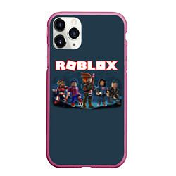 Чехол iPhone 11 Pro матовый ROBLOX, цвет: 3D-малиновый