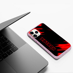 Чехол iPhone 11 Pro матовый Roblox, цвет: 3D-розовый — фото 2