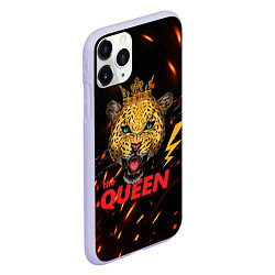 Чехол iPhone 11 Pro матовый The Queen, цвет: 3D-светло-сиреневый — фото 2