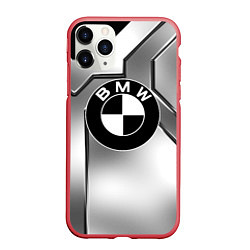 Чехол iPhone 11 Pro матовый BMW, цвет: 3D-красный