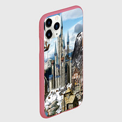 Чехол iPhone 11 Pro матовый HEROES, цвет: 3D-малиновый — фото 2