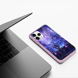 Чехол iPhone 11 Pro матовый HEROES, цвет: 3D-розовый — фото 2