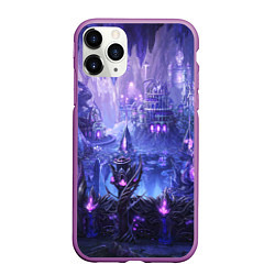 Чехол iPhone 11 Pro матовый HEROES, цвет: 3D-фиолетовый