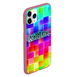 Чехол iPhone 11 Pro матовый Роблокс, цвет: 3D-малиновый — фото 2