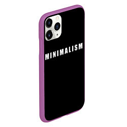 Чехол iPhone 11 Pro матовый Minimalism, цвет: 3D-фиолетовый — фото 2