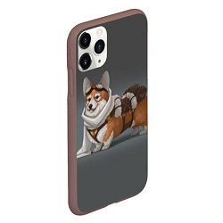 Чехол iPhone 11 Pro матовый КОРГИ ПИЛОТ, цвет: 3D-коричневый — фото 2