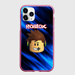 Чехол iPhone 11 Pro матовый ROBLOX, цвет: 3D-малиновый
