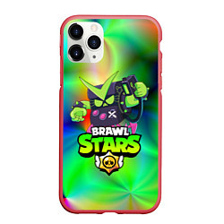 Чехол iPhone 11 Pro матовый BRAWL STARS VIRUS 8-BIT, цвет: 3D-красный