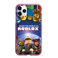 Чехол iPhone 11 Pro матовый ROBLOX, цвет: 3D-малиновый