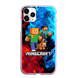 Чехол iPhone 11 Pro матовый Minecraft Майнкрафт