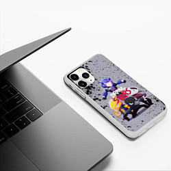 Чехол iPhone 11 Pro матовый Brawl Stars CROW, цвет: 3D-белый — фото 2