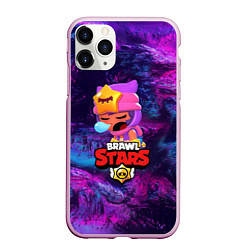 Чехол iPhone 11 Pro матовый BRAWL STARS SANDY, цвет: 3D-розовый