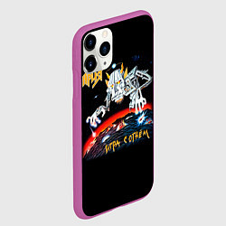 Чехол iPhone 11 Pro матовый Ария, цвет: 3D-фиолетовый — фото 2