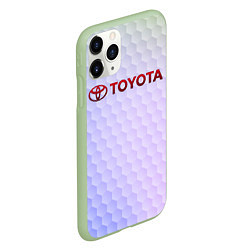 Чехол iPhone 11 Pro матовый TOYOTA, цвет: 3D-салатовый — фото 2