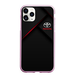 Чехол iPhone 11 Pro матовый TOYOTA, цвет: 3D-розовый