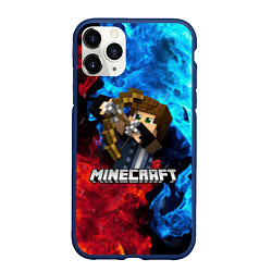 Чехол iPhone 11 Pro матовый Minecraft Майнкрафт