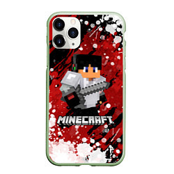 Чехол iPhone 11 Pro матовый Minecraft Майнкрафт