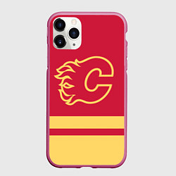 Чехол iPhone 11 Pro матовый Калгари Флэймз