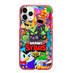 Чехол iPhone 11 Pro матовый BRAWL STARS VIRUS 8-BIT