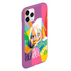 Чехол iPhone 11 Pro матовый BILLIE EILISH, цвет: 3D-фиолетовый — фото 2