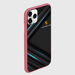 Чехол iPhone 11 Pro матовый PORSCHE, цвет: 3D-малиновый — фото 2