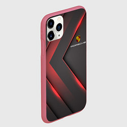 Чехол iPhone 11 Pro матовый PORSCHE, цвет: 3D-малиновый — фото 2