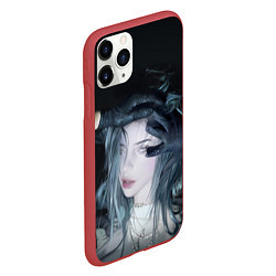 Чехол iPhone 11 Pro матовый BILLIE EILISH, цвет: 3D-красный — фото 2