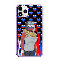 Чехол iPhone 11 Pro матовый CountryHumans, цвет: 3D-светло-сиреневый