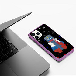 Чехол iPhone 11 Pro матовый CountryHumans, цвет: 3D-фиолетовый — фото 2