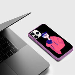 Чехол iPhone 11 Pro матовый СountryHumans, цвет: 3D-фиолетовый — фото 2