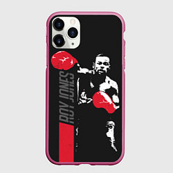 Чехол iPhone 11 Pro матовый Рой Джонс, цвет: 3D-малиновый