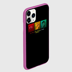 Чехол iPhone 11 Pro матовый Do you like hurting people ?, цвет: 3D-фиолетовый — фото 2