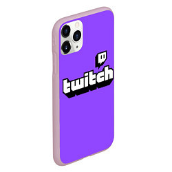 Чехол iPhone 11 Pro матовый Twitch, цвет: 3D-розовый — фото 2