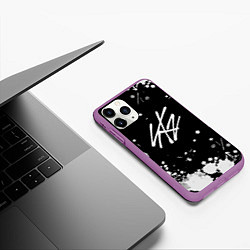 Чехол iPhone 11 Pro матовый Stray Kids, цвет: 3D-фиолетовый — фото 2