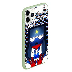 Чехол iPhone 11 Pro матовый CountryHumans, цвет: 3D-салатовый — фото 2