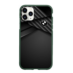 Чехол iPhone 11 Pro матовый BMW, цвет: 3D-темно-зеленый