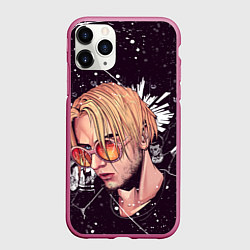 Чехол iPhone 11 Pro матовый PYROKINESIS, цвет: 3D-малиновый