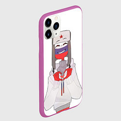 Чехол iPhone 11 Pro матовый Country Humans, цвет: 3D-фиолетовый — фото 2