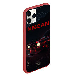 Чехол iPhone 11 Pro матовый NISSAN, цвет: 3D-красный — фото 2