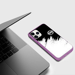 Чехол iPhone 11 Pro матовый NISSAN, цвет: 3D-фиолетовый — фото 2