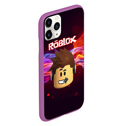 Чехол iPhone 11 Pro матовый ROBLOX, цвет: 3D-фиолетовый — фото 2