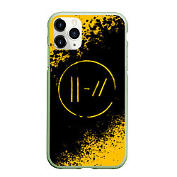Чехол iPhone 11 Pro матовый TWENTY ONE PILOTS, цвет: 3D-салатовый